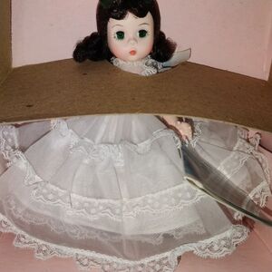 Madame Alexander Scarlett 425 Doll with White Lace and Green Ribbon